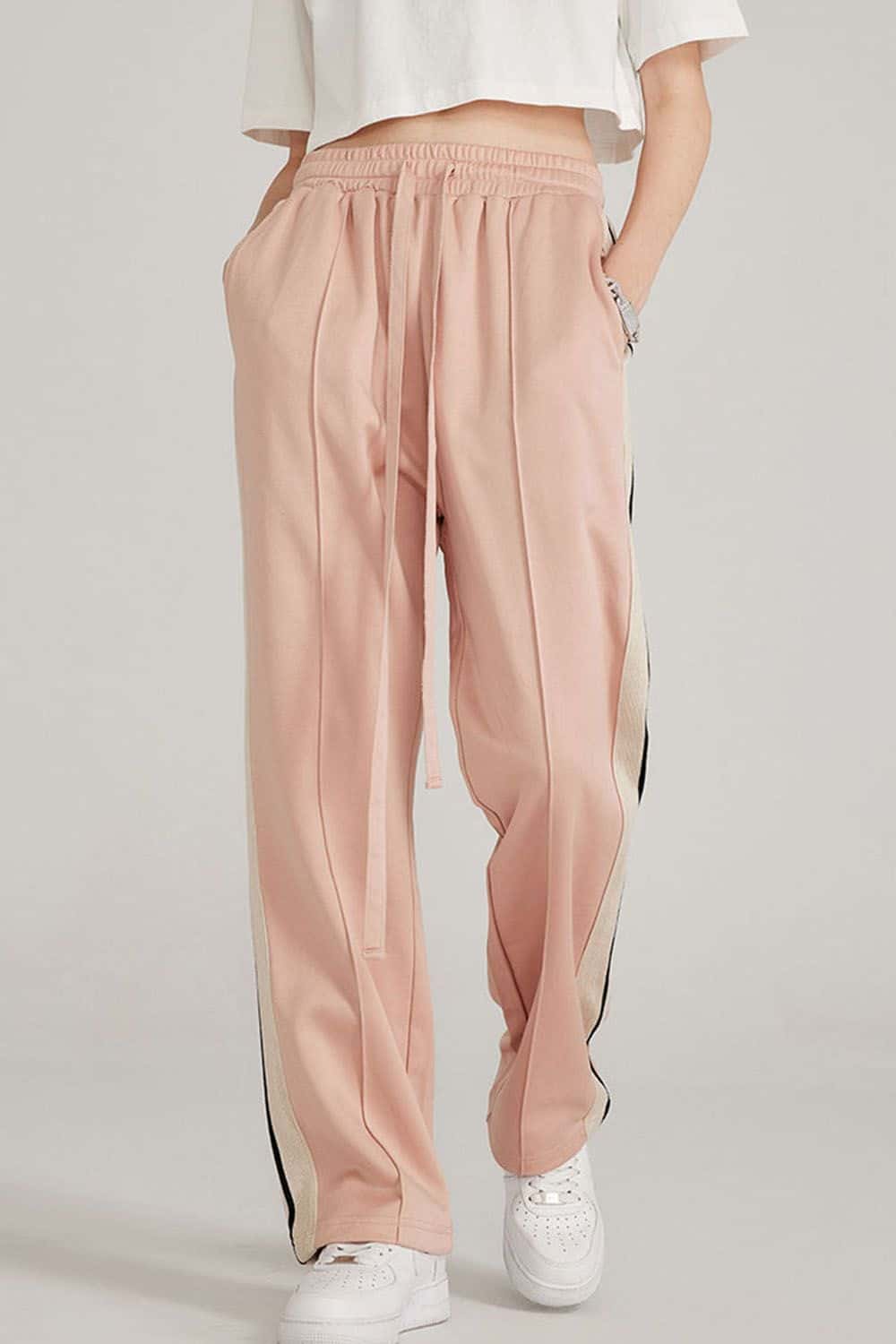 Casual Side-Stripe Jogger Pants