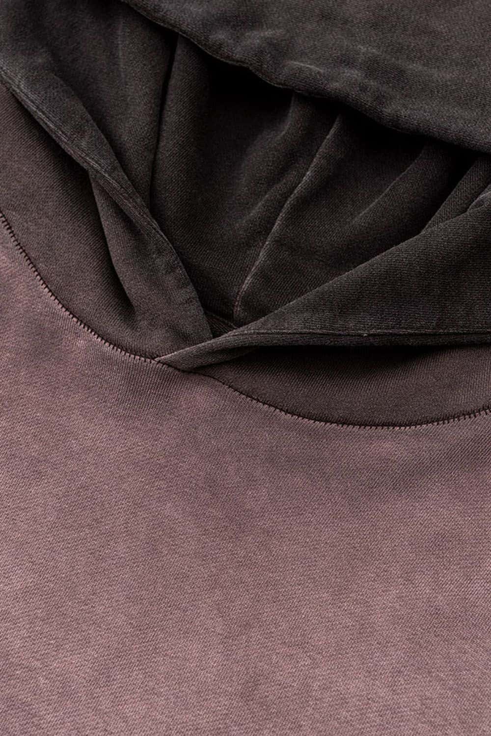 Vintage Contrast Wash Gradient Hoodie