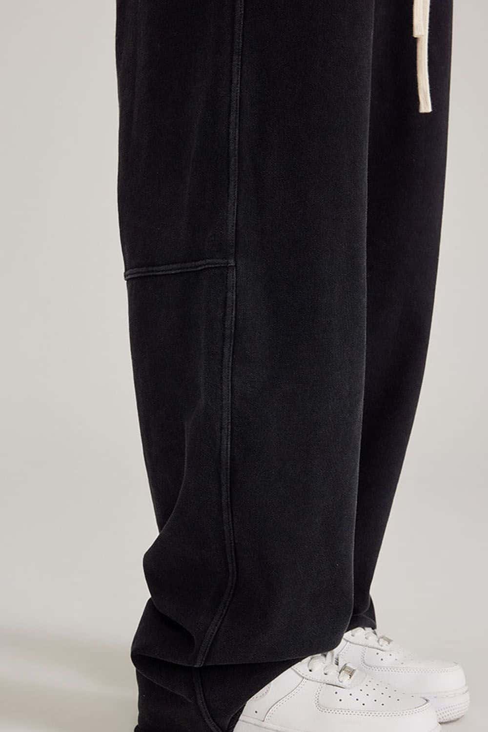 Street Style Gradient Graffiti Wide-Leg Joggers
