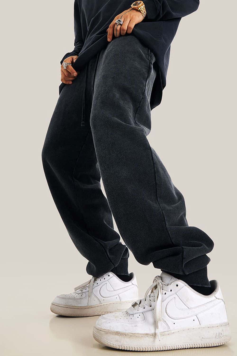 Vintage Washed Oversized Streetwear Joggers