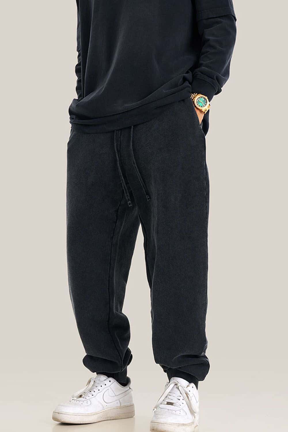 Vintage Washed Oversized Streetwear Joggers