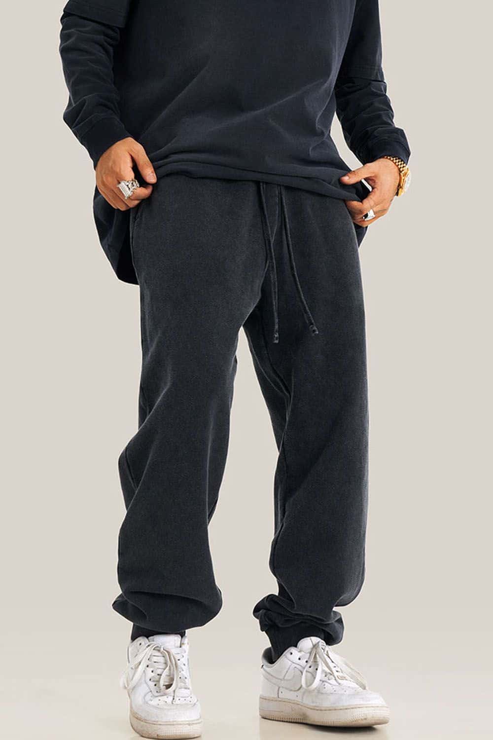 Vintage Washed Oversized Streetwear Joggers