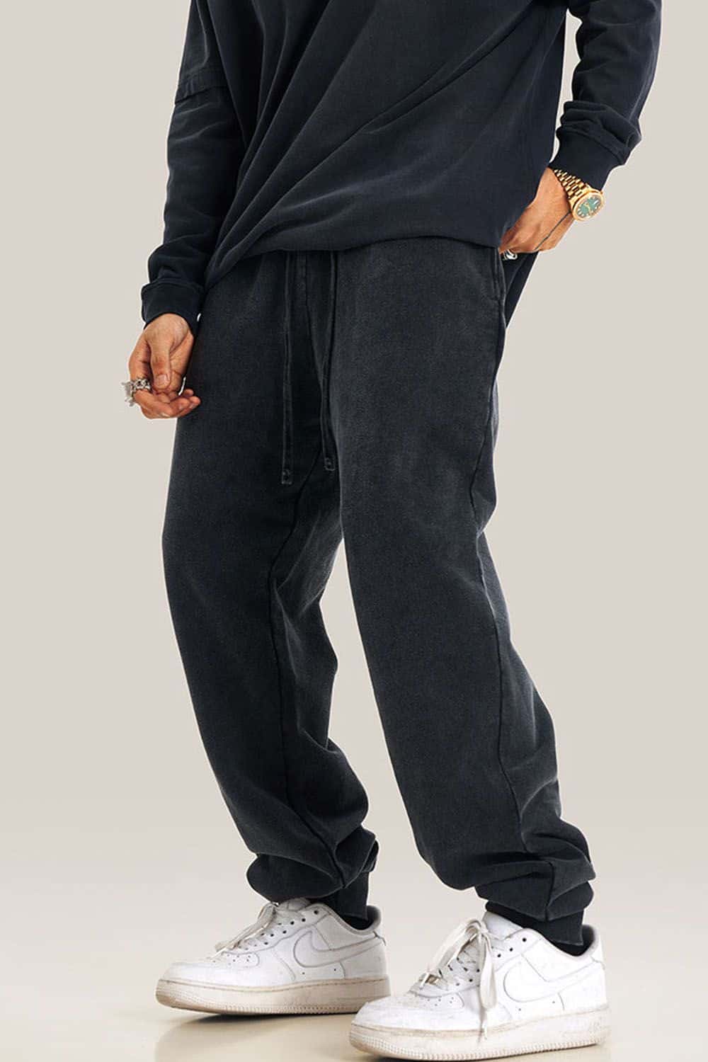 Vintage Washed Oversized Streetwear Joggers