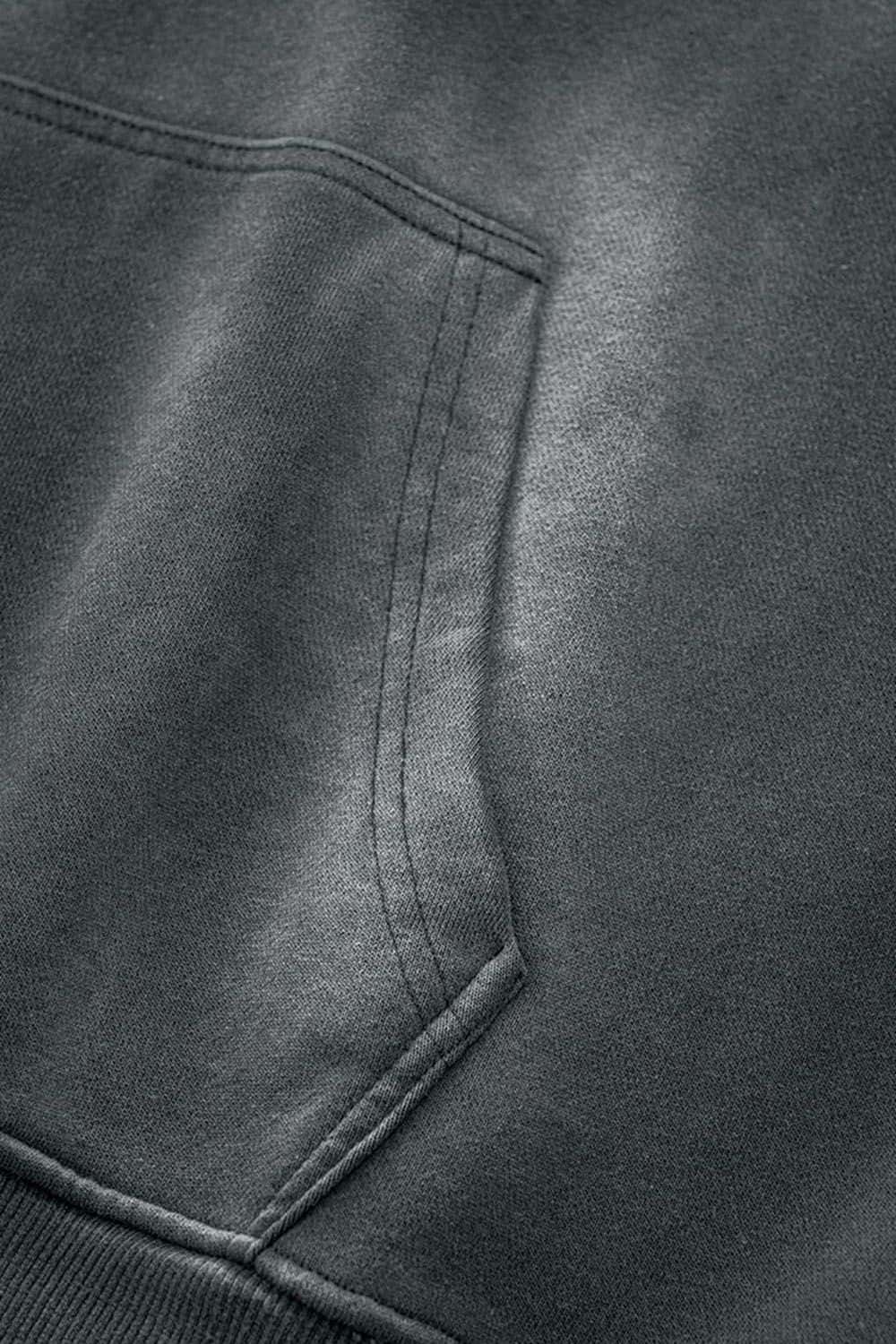 Heavy-Duty Washed High-Street Oversized Hoodie