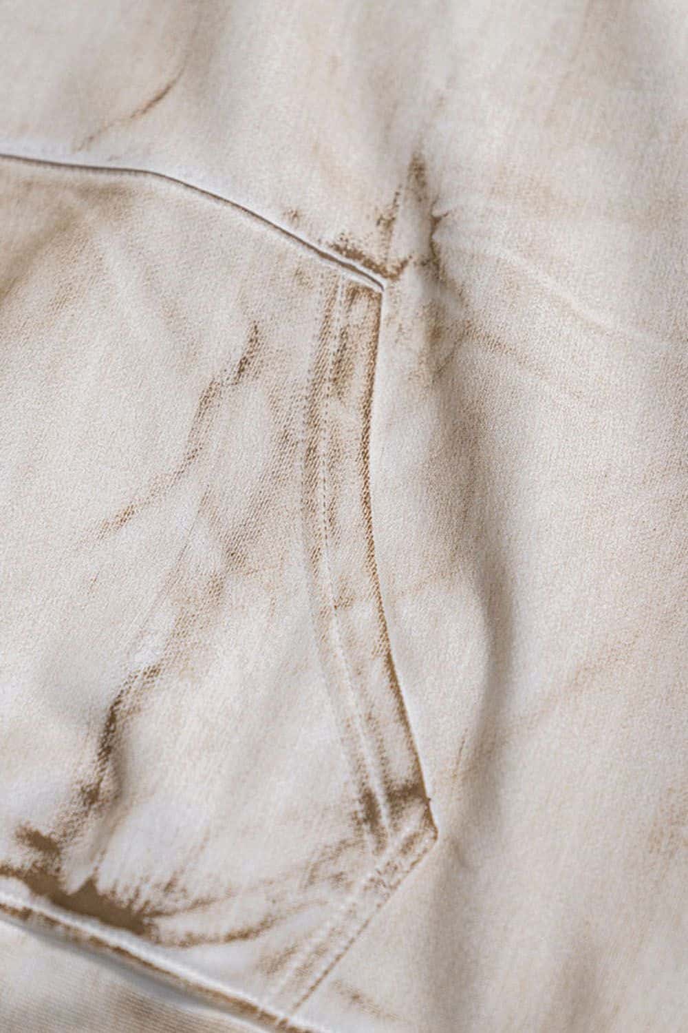 Heavy-Duty Paint-Splattered Fleece Pullover Hoodie