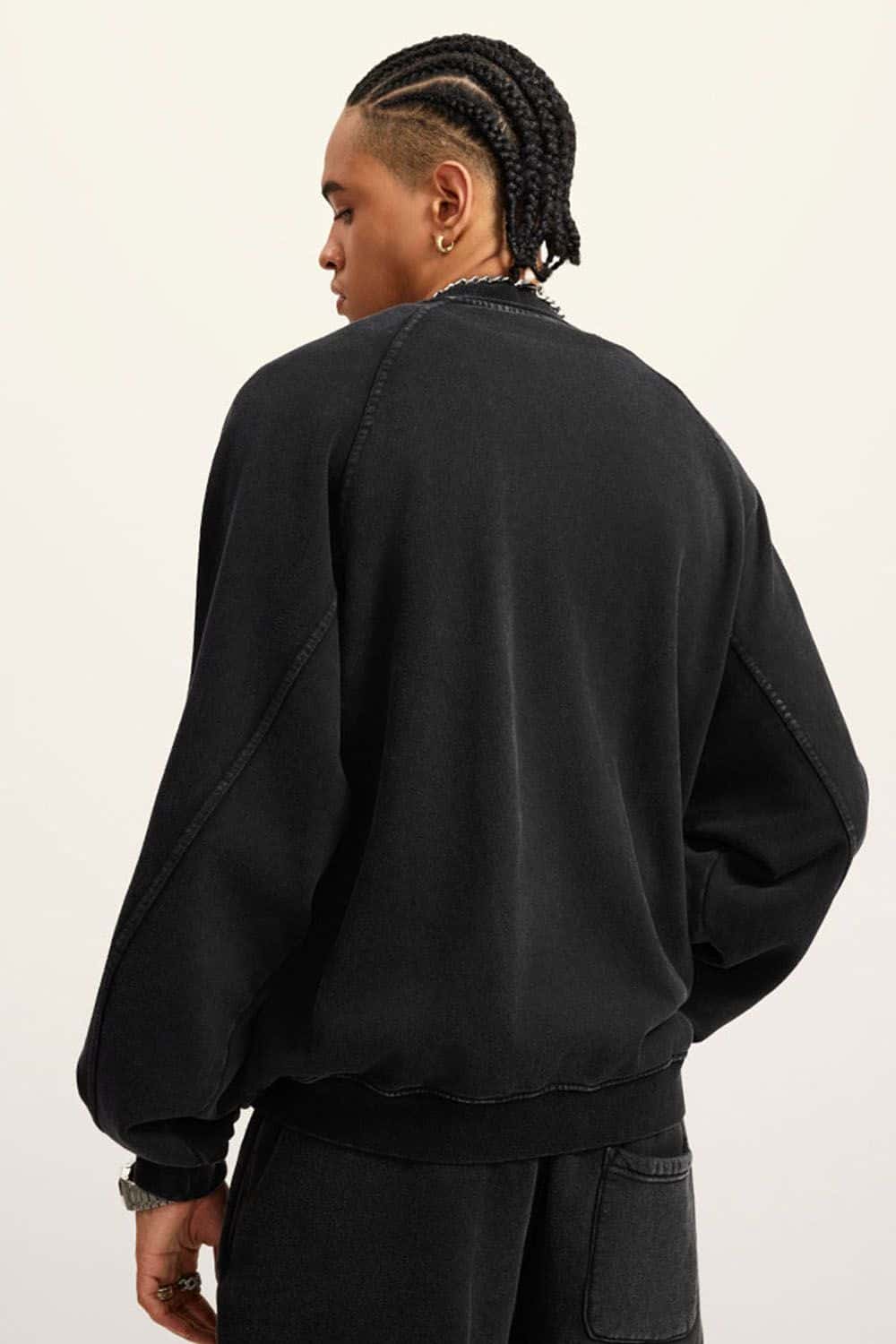Autumn Vintage Heavyweight 450g Terry Water-Washed Drop Shoulder Jacket