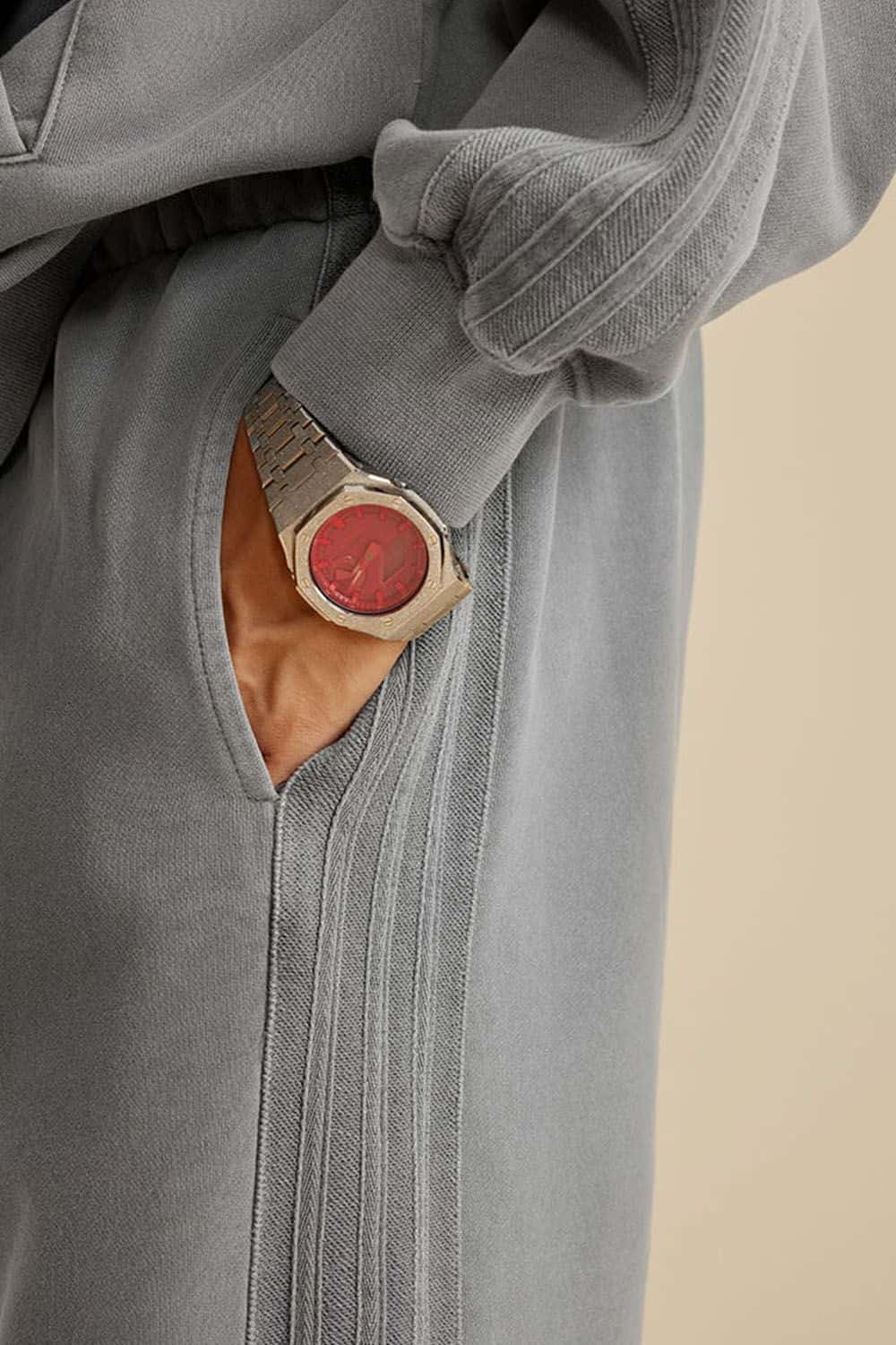 Heavyweight 450g Water-Washed Straight-Leg Jogger Pants