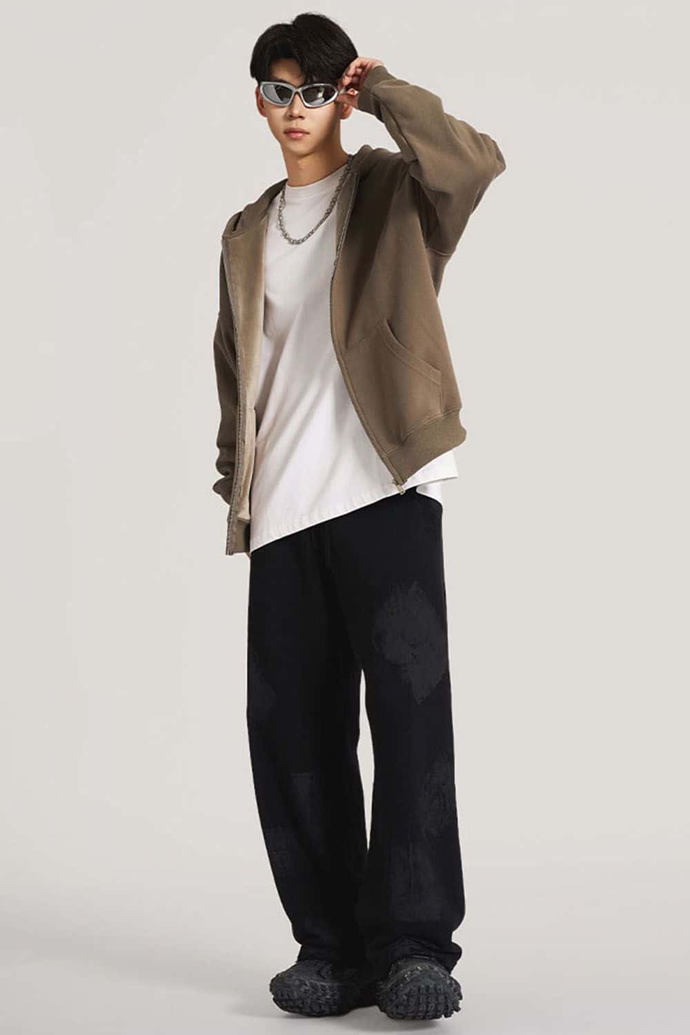Heavyweight Fleece-Lined Hooded Zip-Up Sweatshirt