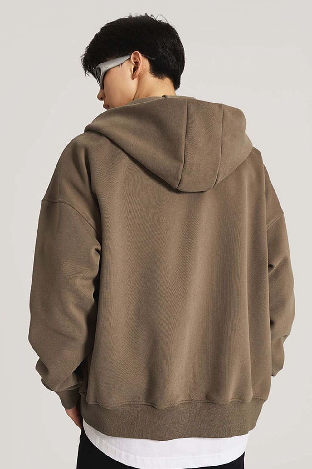Heavyweight Fleece-Lined Hooded Zip-Up Sweatshirt