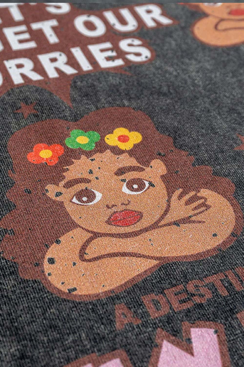 Kids' Fun Washed Streetwear Cotton T-Shirt