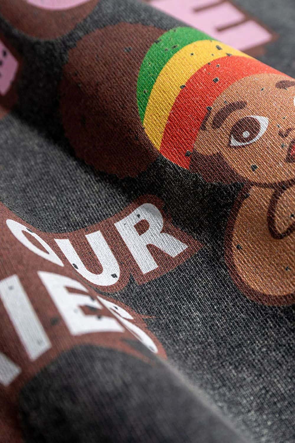 Kids' Fun Washed Streetwear Cotton T-Shirt
