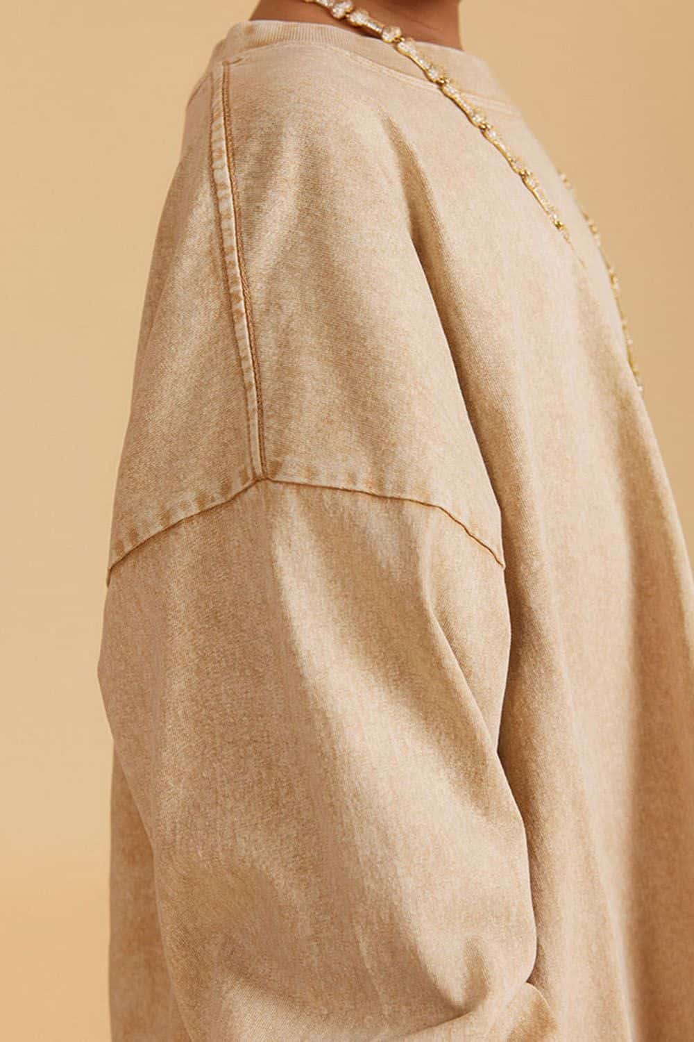 Kids' Vintage Washed Cotton Long Sleeve Top