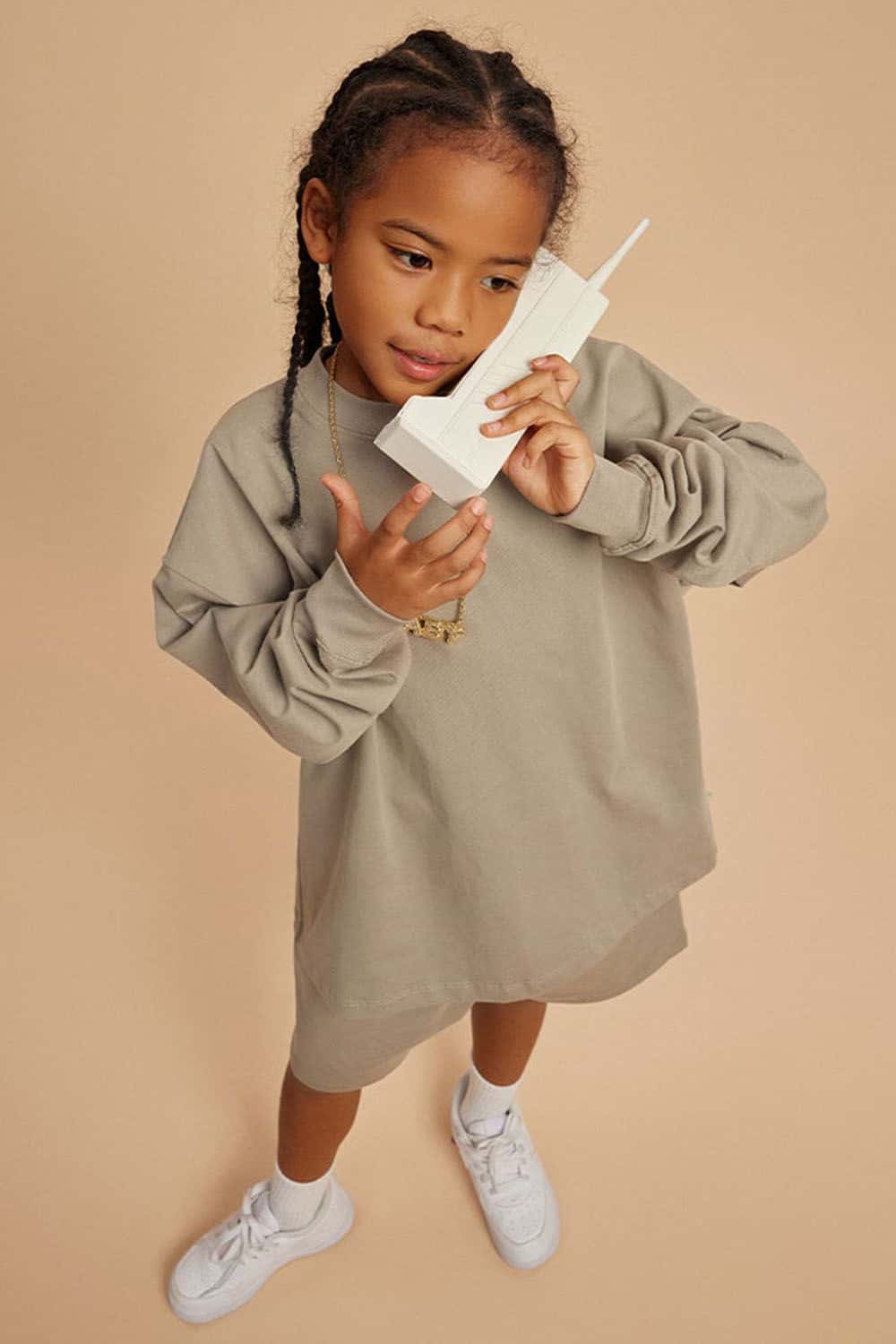 Kids' Heavyweight Cotton Long Sleeve Loose T-Shirt