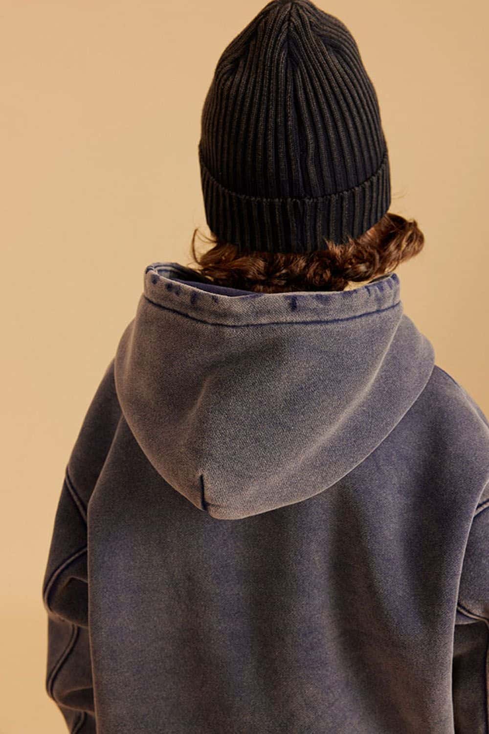 Kids' Casual Washed Fleece-Lined Hoodie