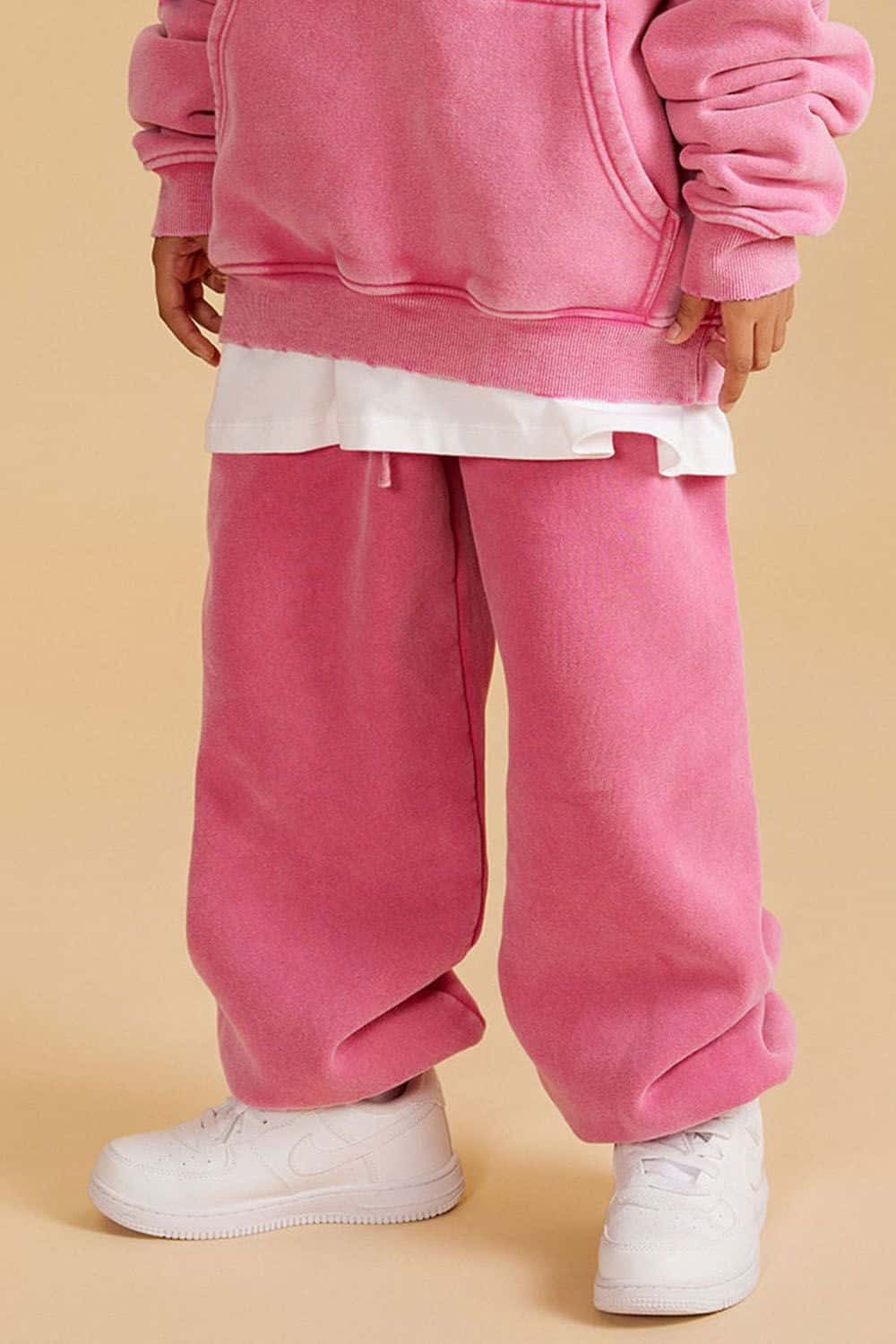 Boys' Washed Fleece-Lined Jogger Pants with Elastic Cuffs