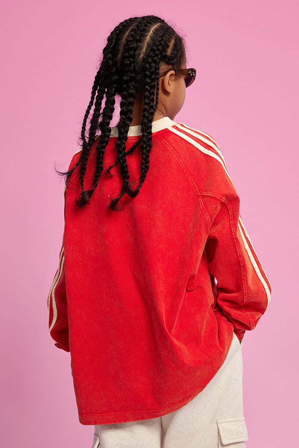 Kids' Sports Style Long-Sleeve Cotton T-Shirt with Drop Shoulder Design