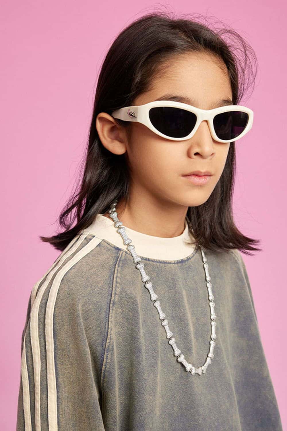 Kids' Sports Style Long-Sleeve Cotton T-Shirt with Drop Shoulder Design