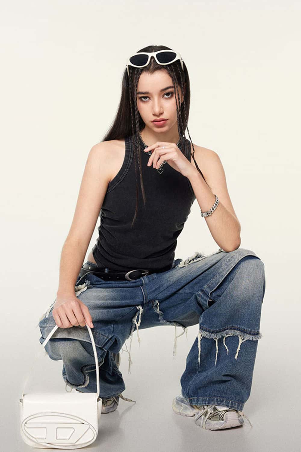 Women's Street Style Pleated Tank Top