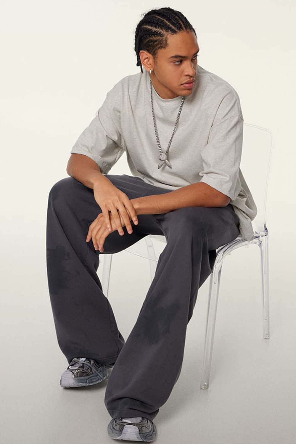 Heavyweight 345g Cotton Casual Oversized Short Sleeve T-Shirt