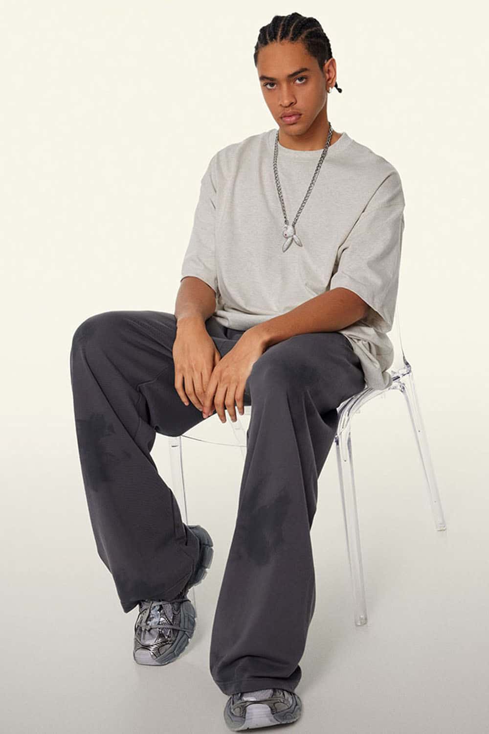 Heavyweight 345g Cotton Casual Oversized Short Sleeve T-Shirt