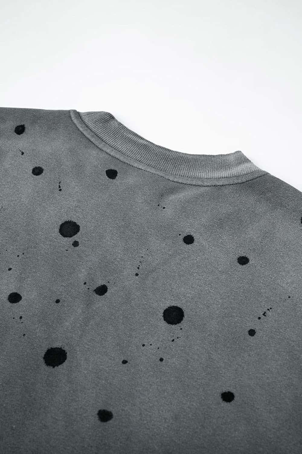 High Street Heavyweight Drop Shoulder Crewneck Sweatshirt with Fleece Lining