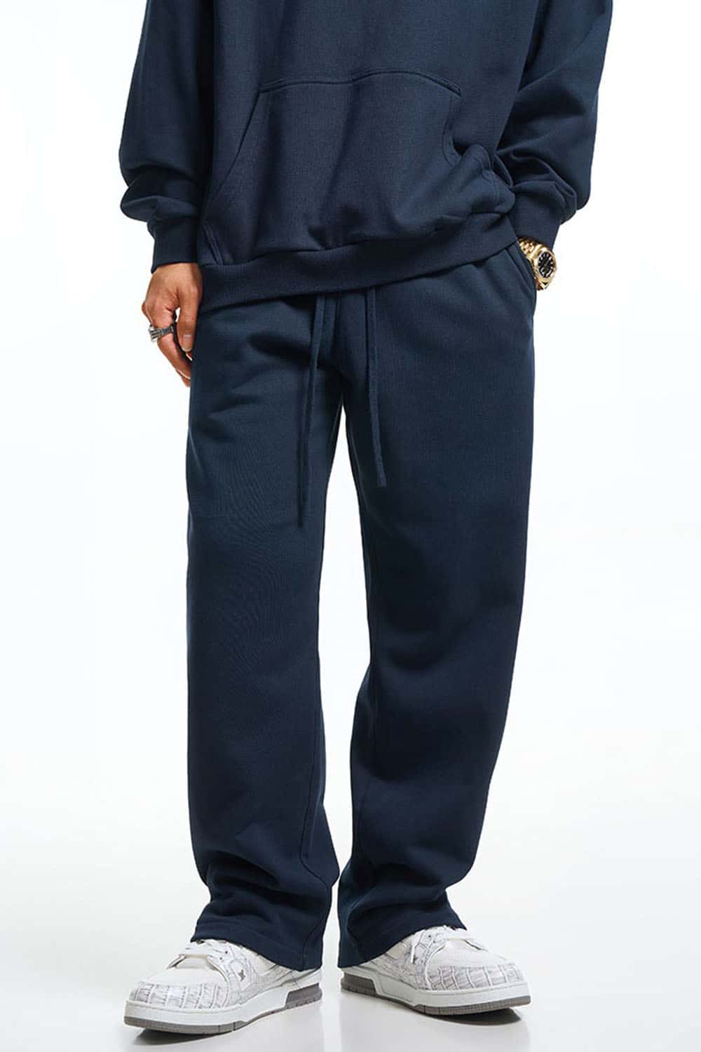 Heavyweight 360g Solid Color Straight-Leg Sweatpants
