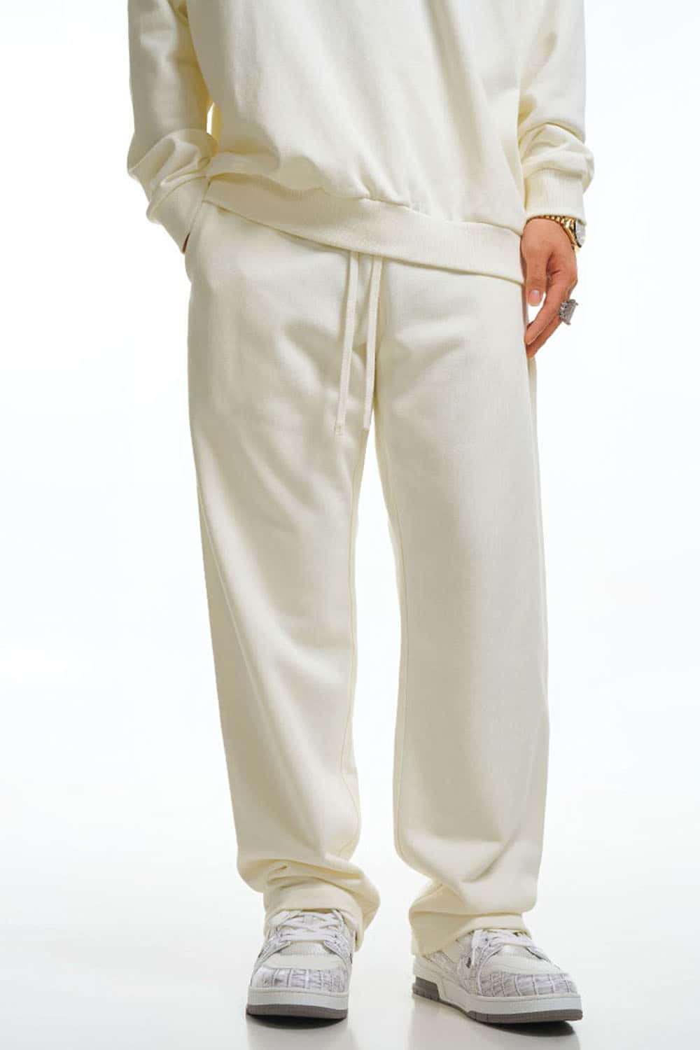 Heavyweight 360g Solid Color Straight-Leg Sweatpants