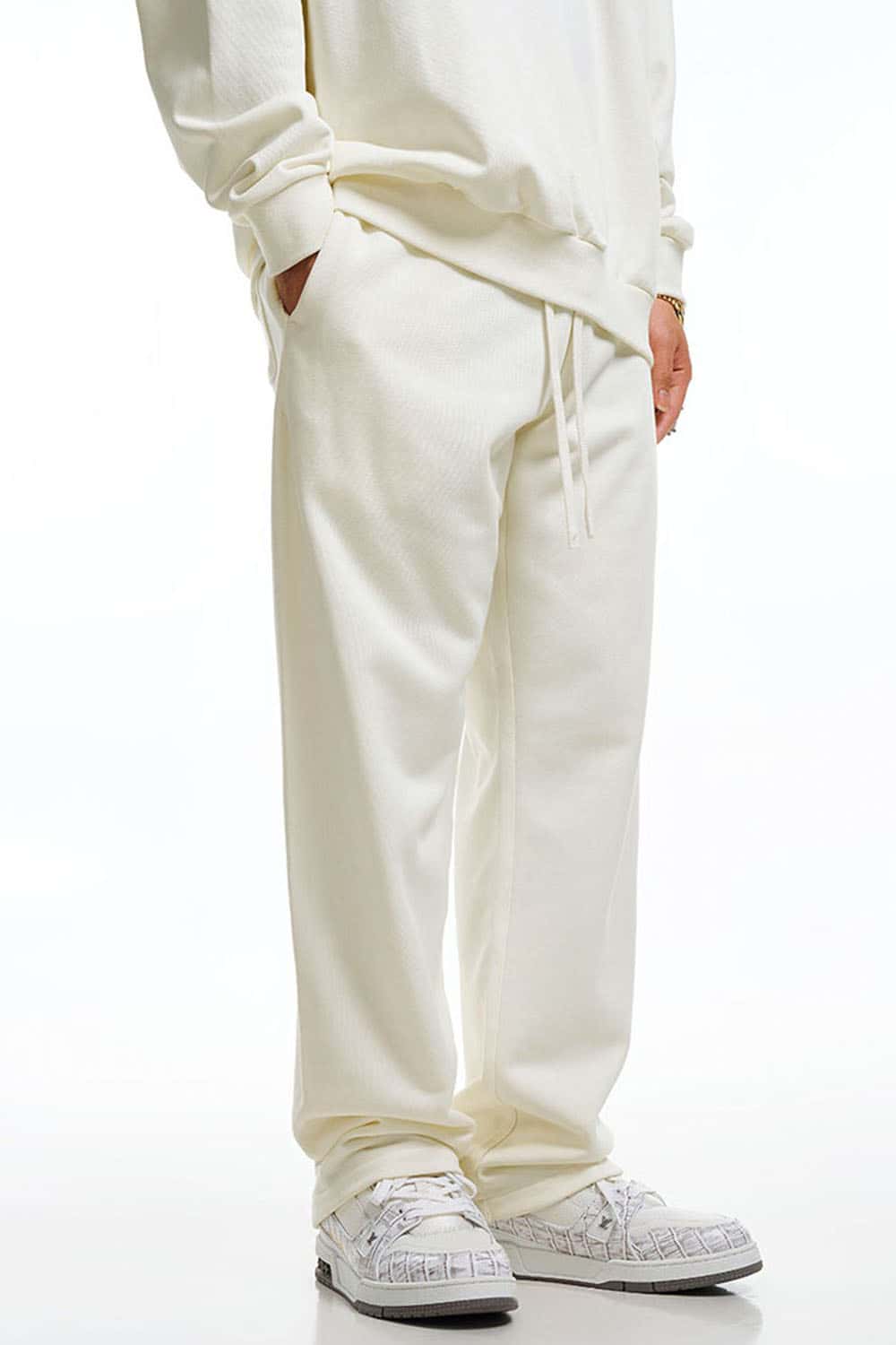 Heavyweight 360g Solid Color Straight-Leg Sweatpants