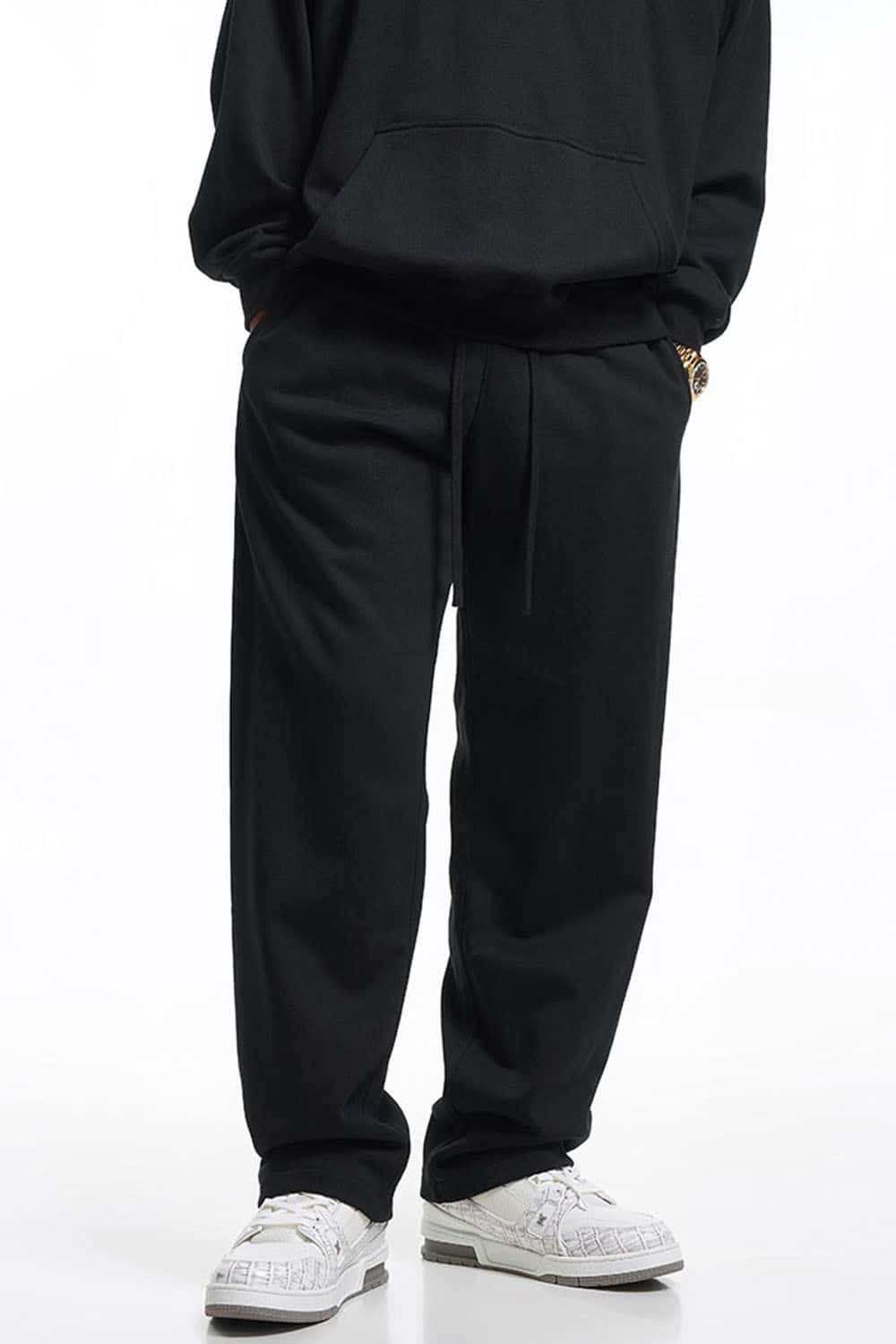 Heavyweight 360g Solid Color Straight-Leg Sweatpants