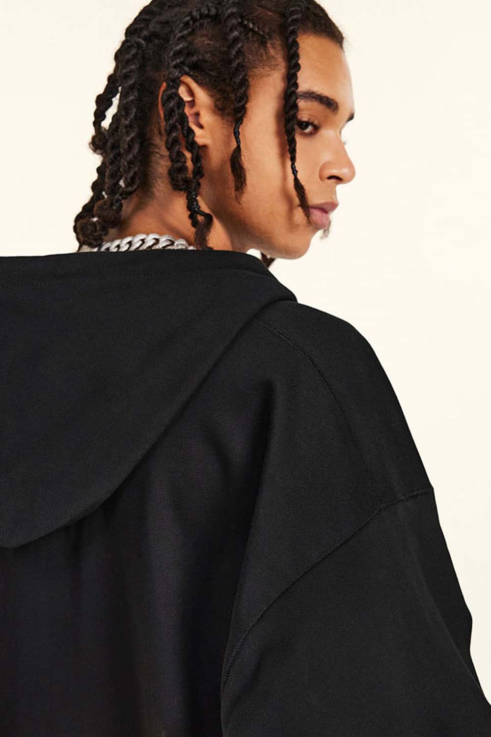 Heavyweight 440g Vintage Zip-Up Hooded Jacket with Retro Sports Design