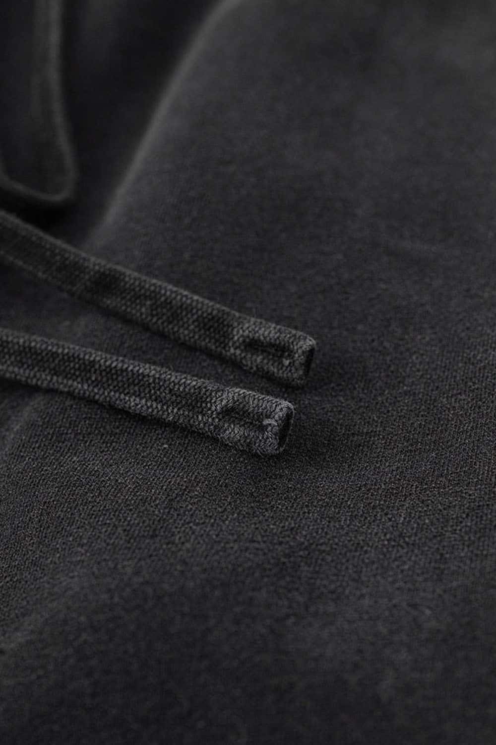 Loose Casual Straight-Leg Fleece-Lined Knit Joggers with Vintage Wash