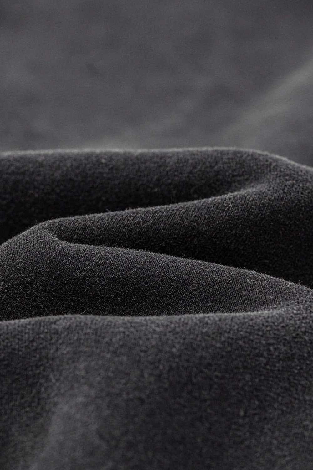 Loose Casual Straight-Leg Fleece-Lined Knit Joggers with Vintage Wash