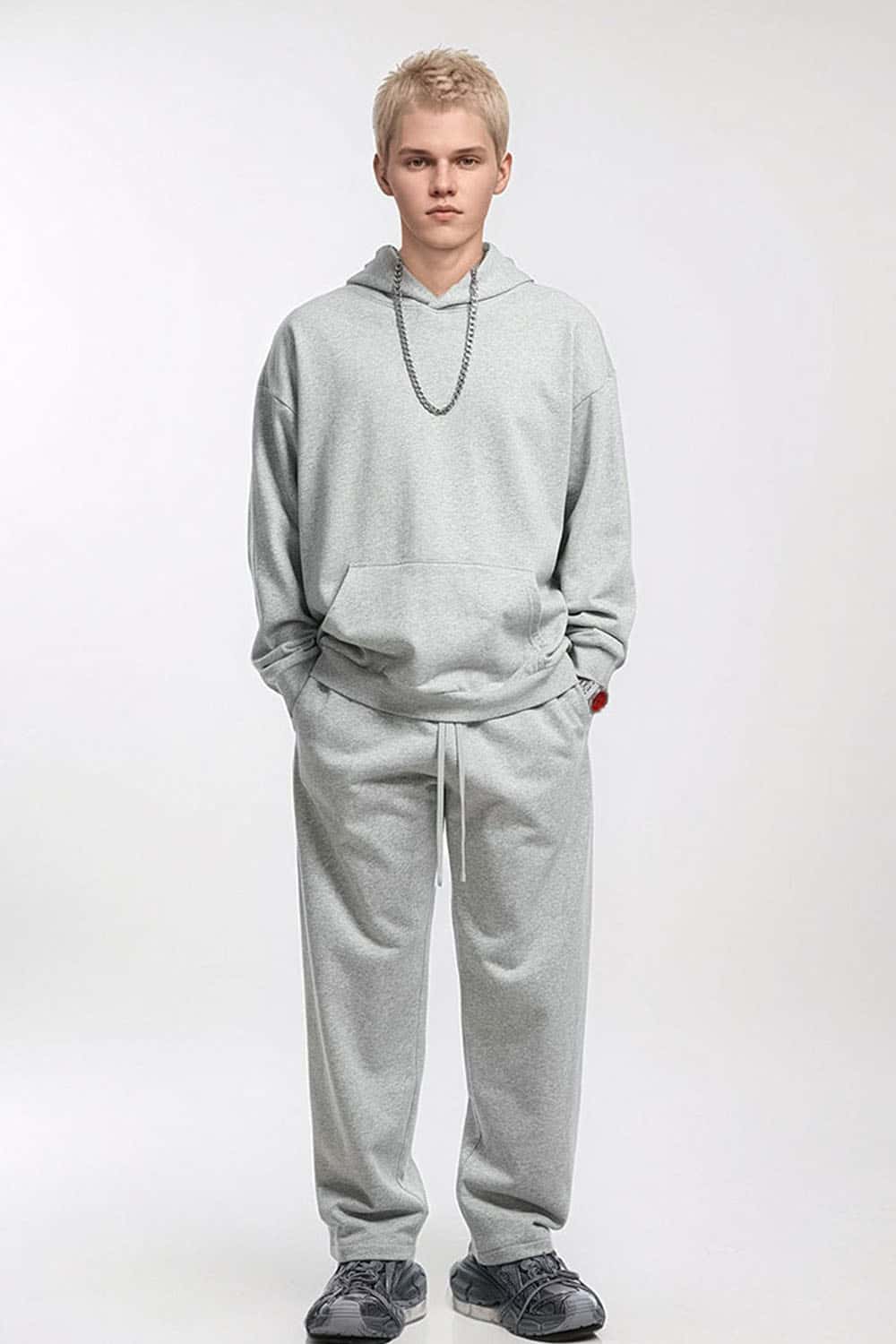 Classic Solid Color Pullover Hoodie