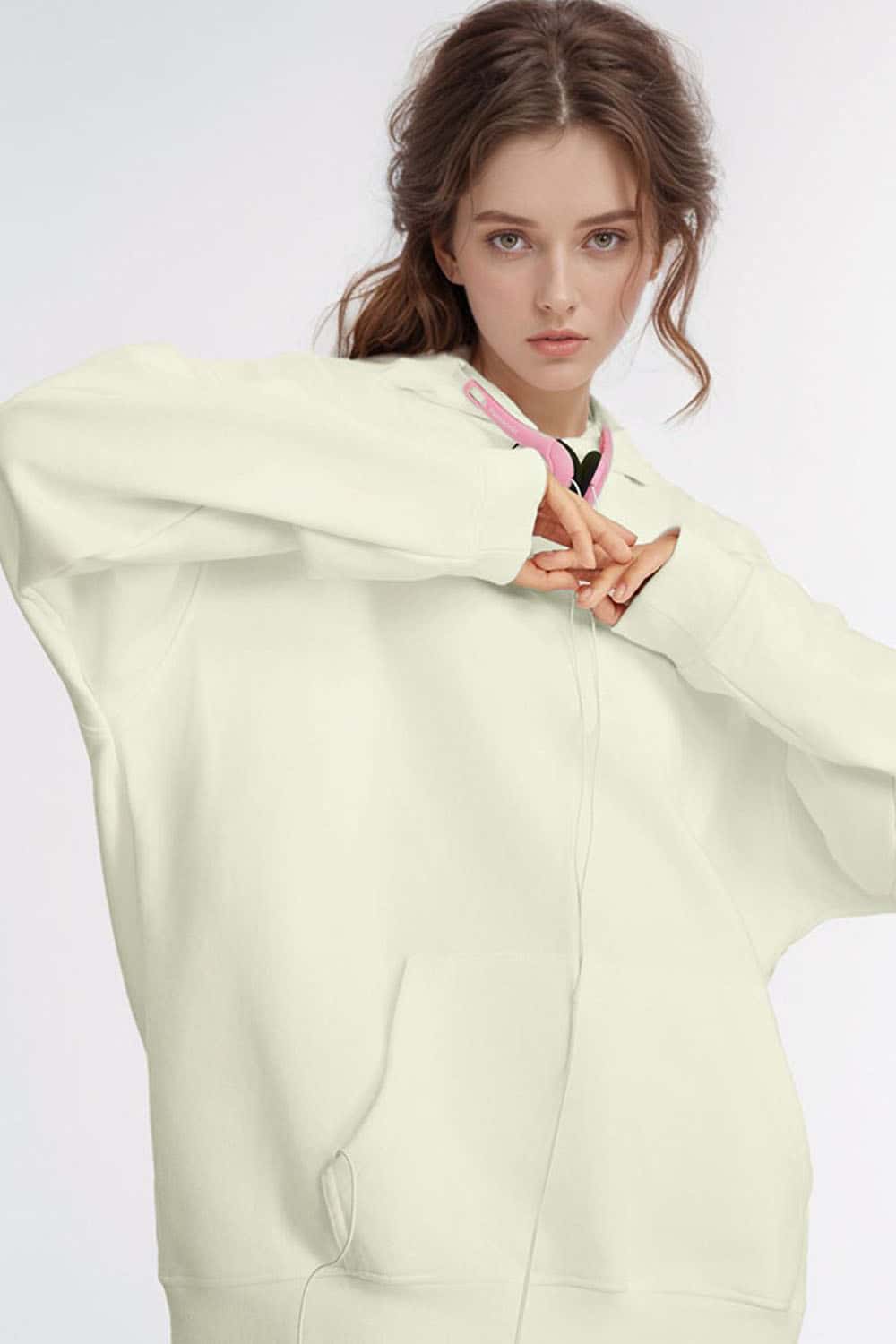 Classic Solid Color Pullover Hoodie