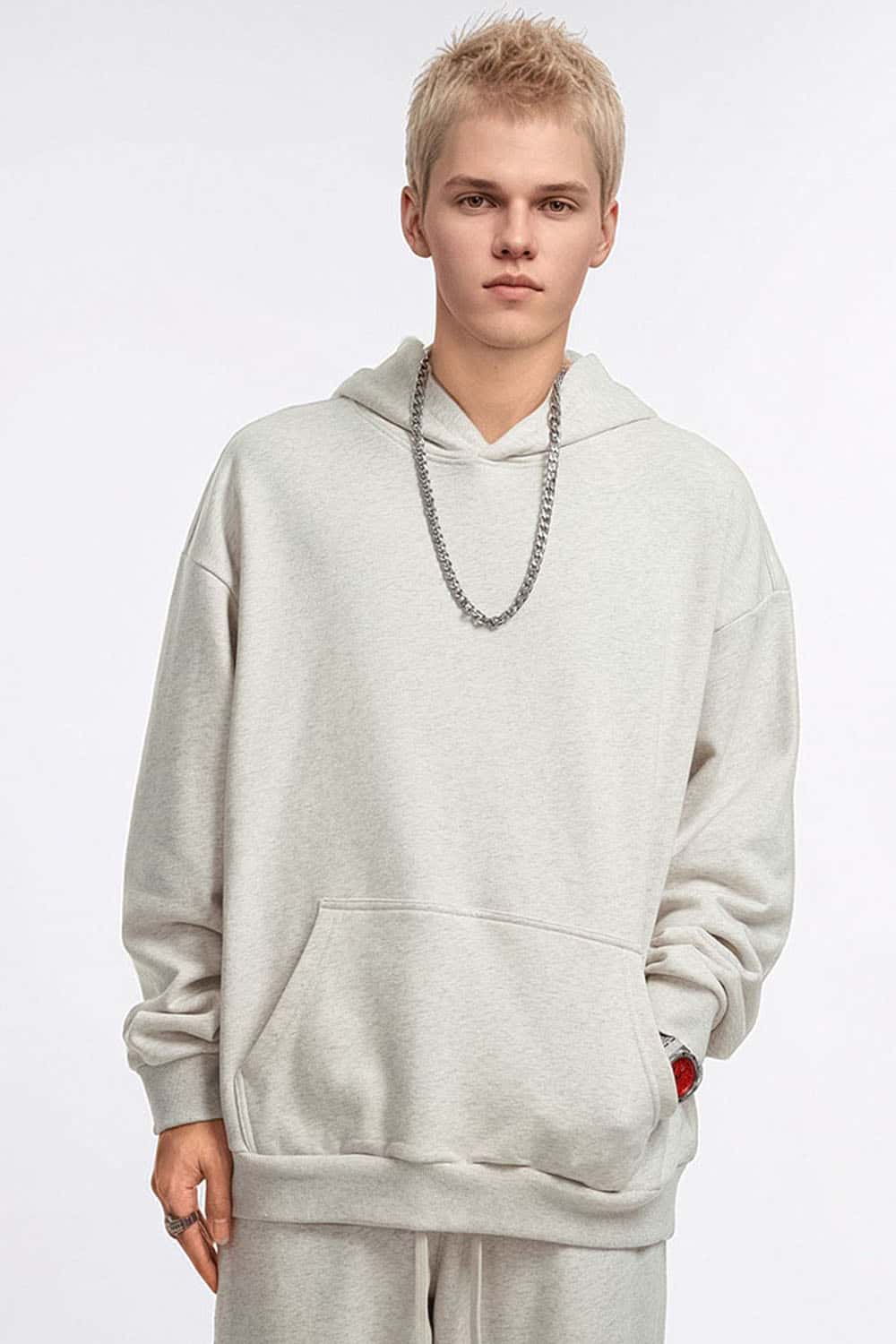 Classic Solid Color Pullover Hoodie
