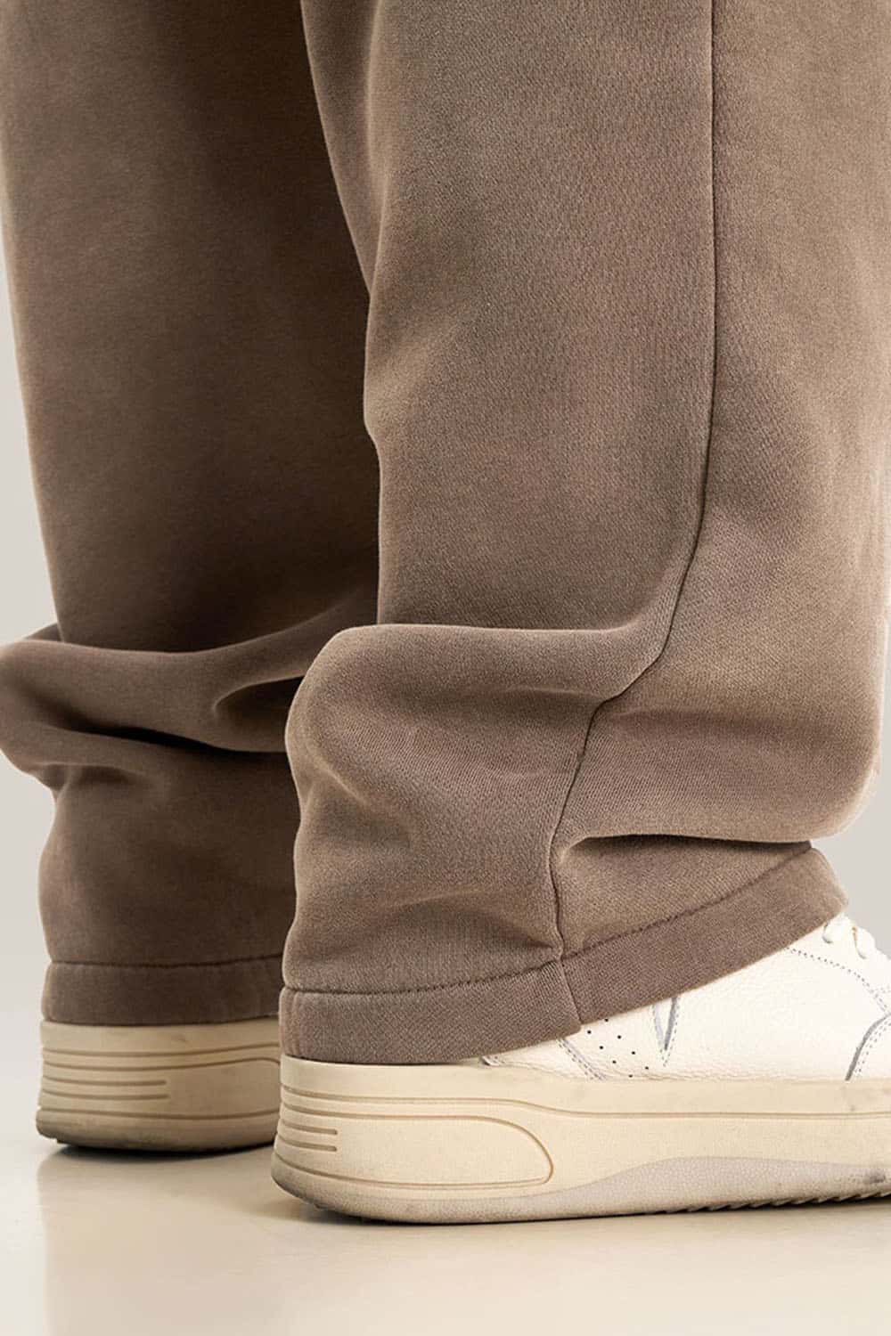 Thick Fleece-Lined Wide Leg Streetwear Sweatpants