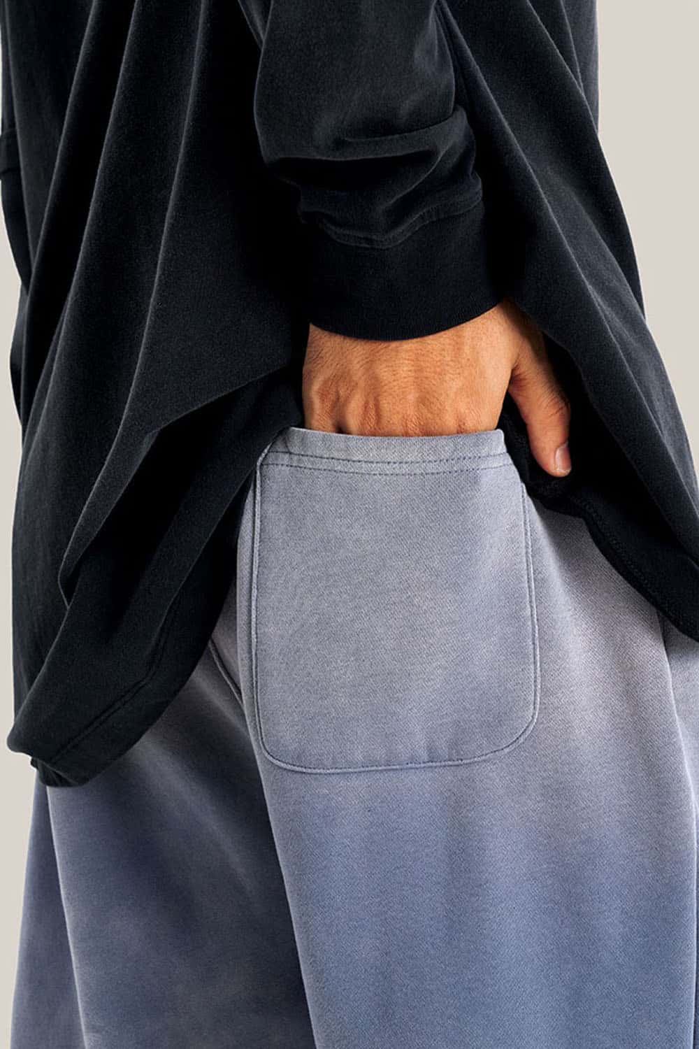 Thick Fleece-Lined Wide Leg Streetwear Sweatpants