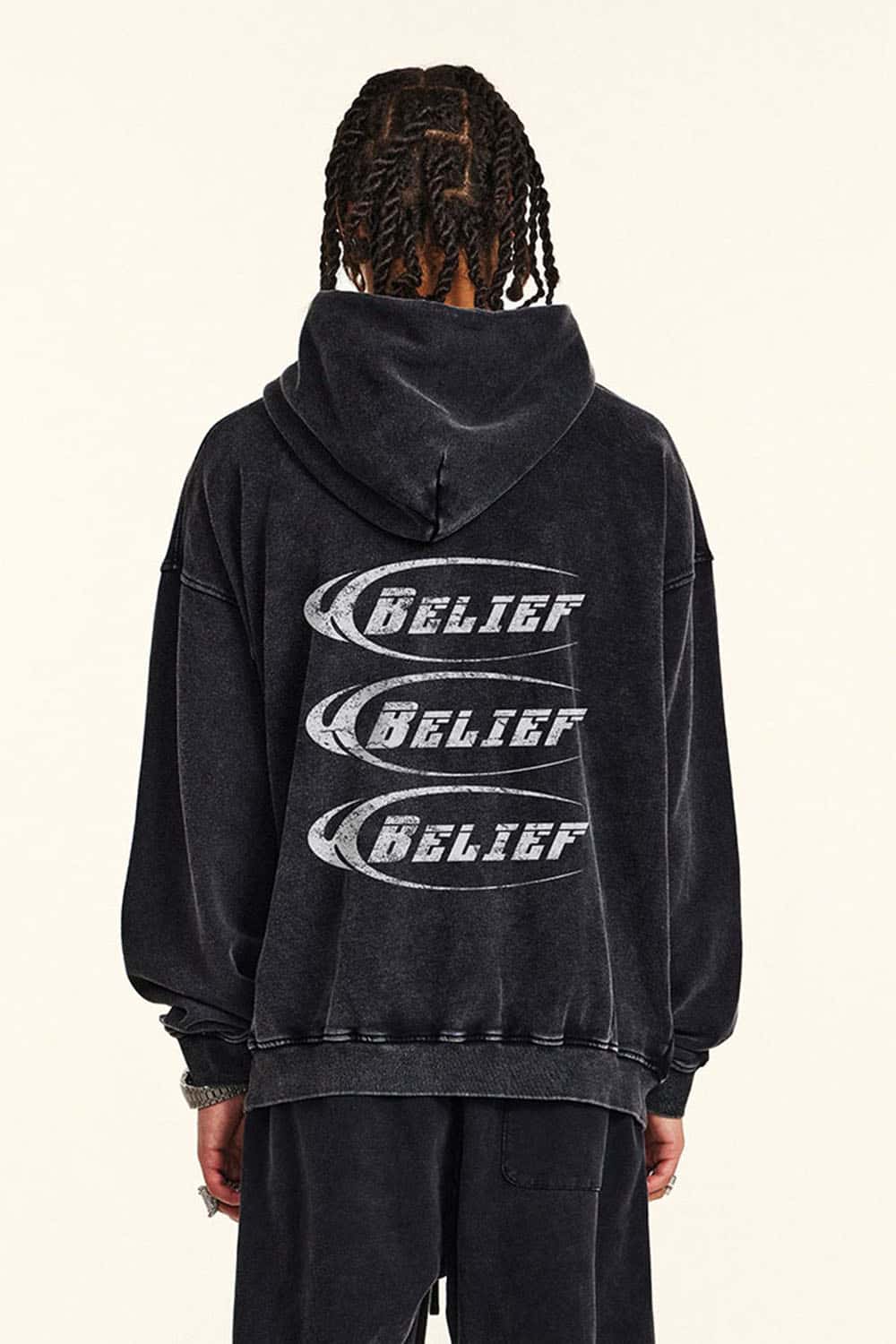 Oversized Vintage Streetwear Heavy Washed Hoodie