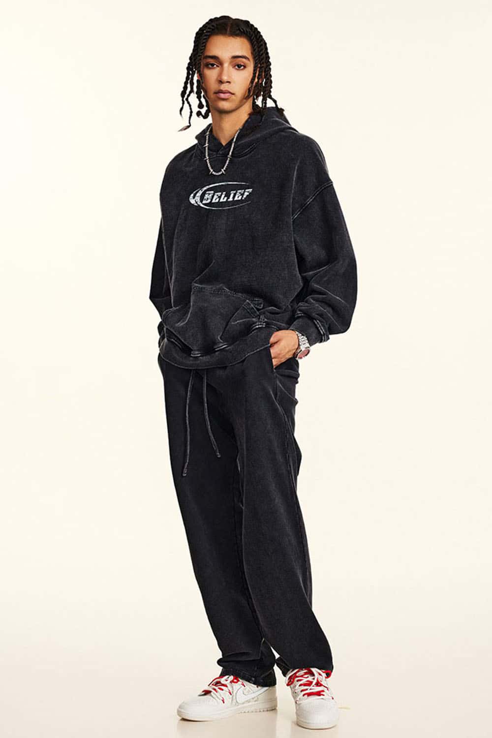 Oversized Vintage Streetwear Heavy Washed Hoodie