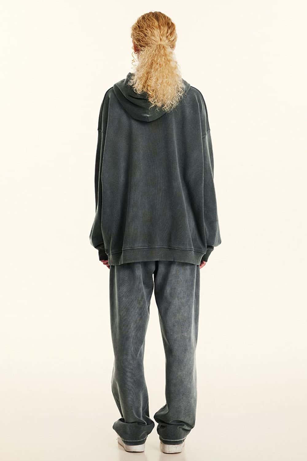 Vintage Metal Rock Distressed Washed Loose Hoodie