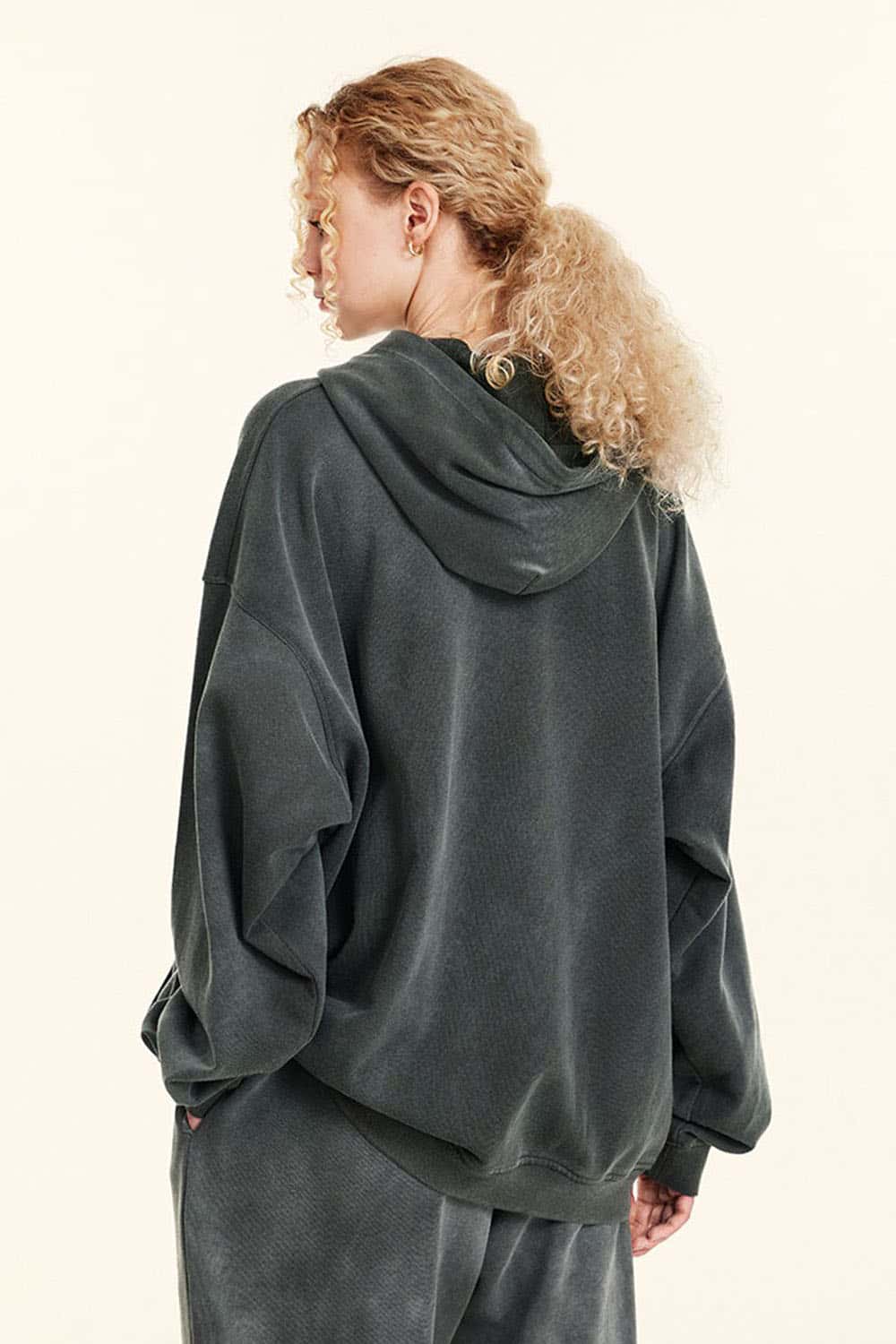 Vintage Metal Rock Distressed Washed Loose Hoodie