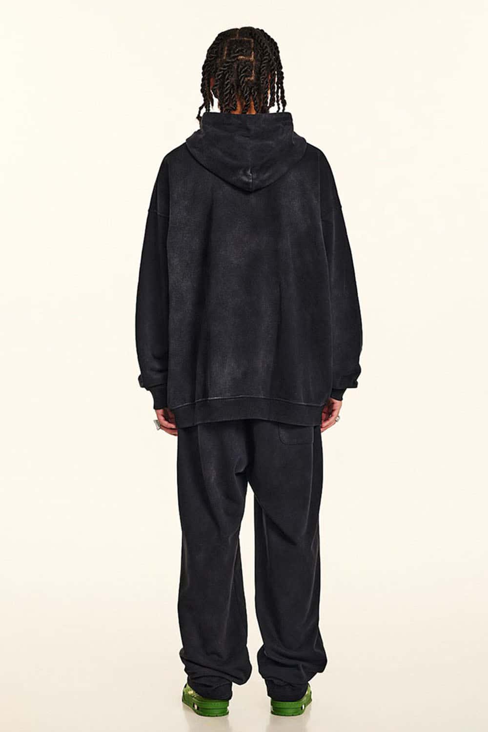 Vintage Metal Rock Distressed Washed Loose Hoodie