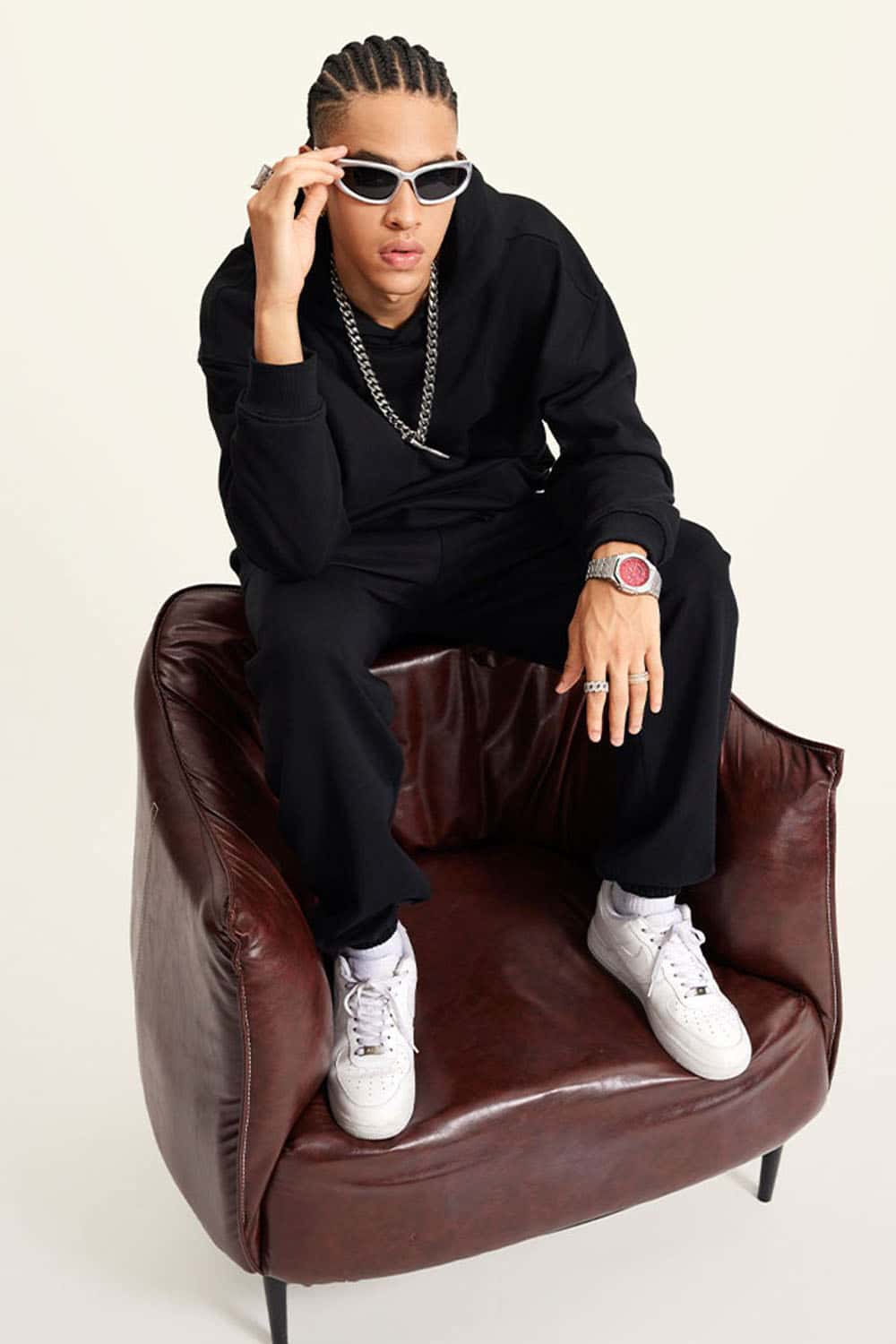 Heavyweight Terry Cloth Hoodie - Solid Color Trendy Outfit