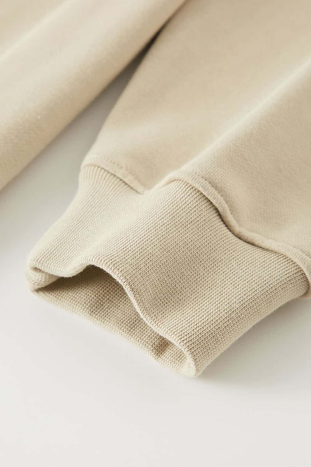 Heavyweight Terry Cloth Hoodie - Solid Color Trendy Outfit