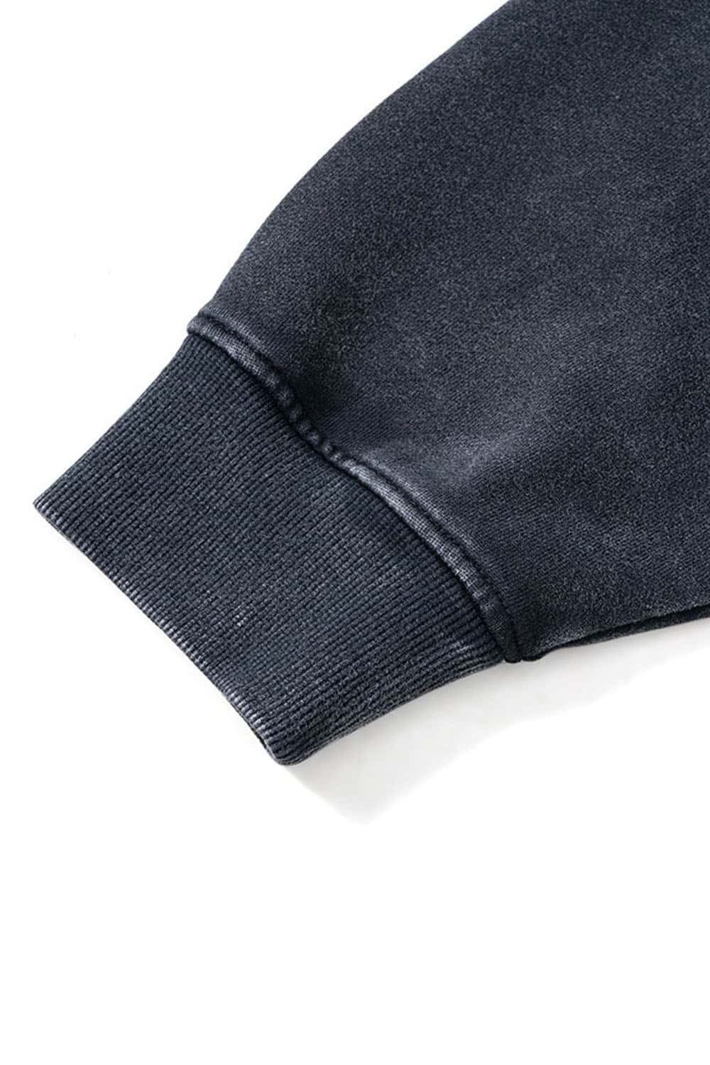 Loose Cotton Skateboard Hoodie with Water Wash Finish