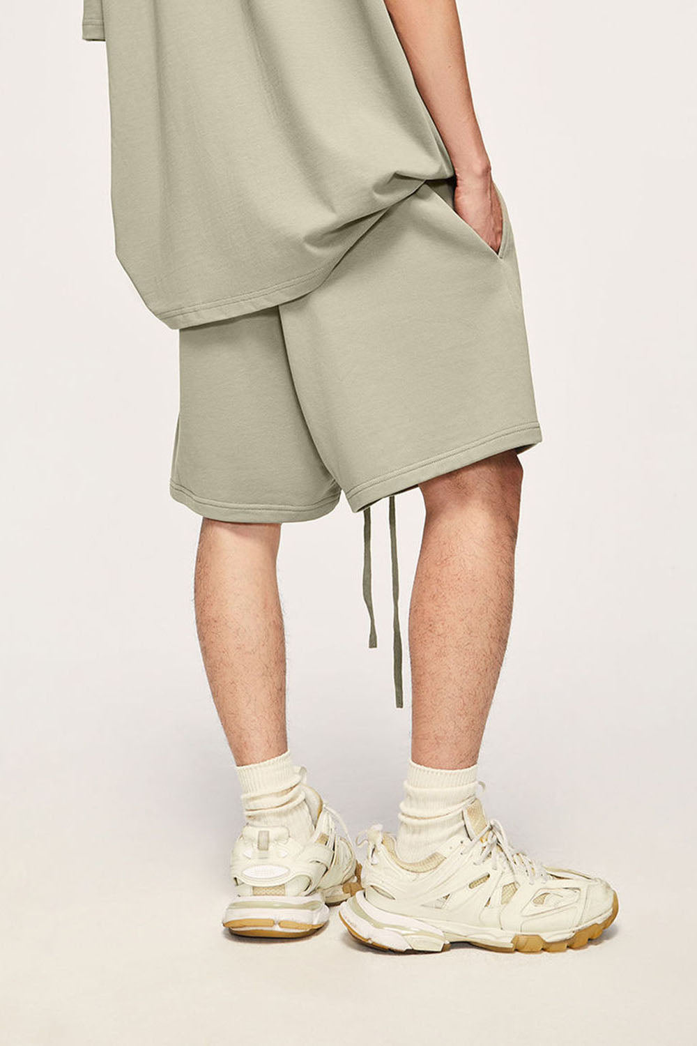 425g Heavyweight Basic Shorts with Loose Street Five-Point Cut