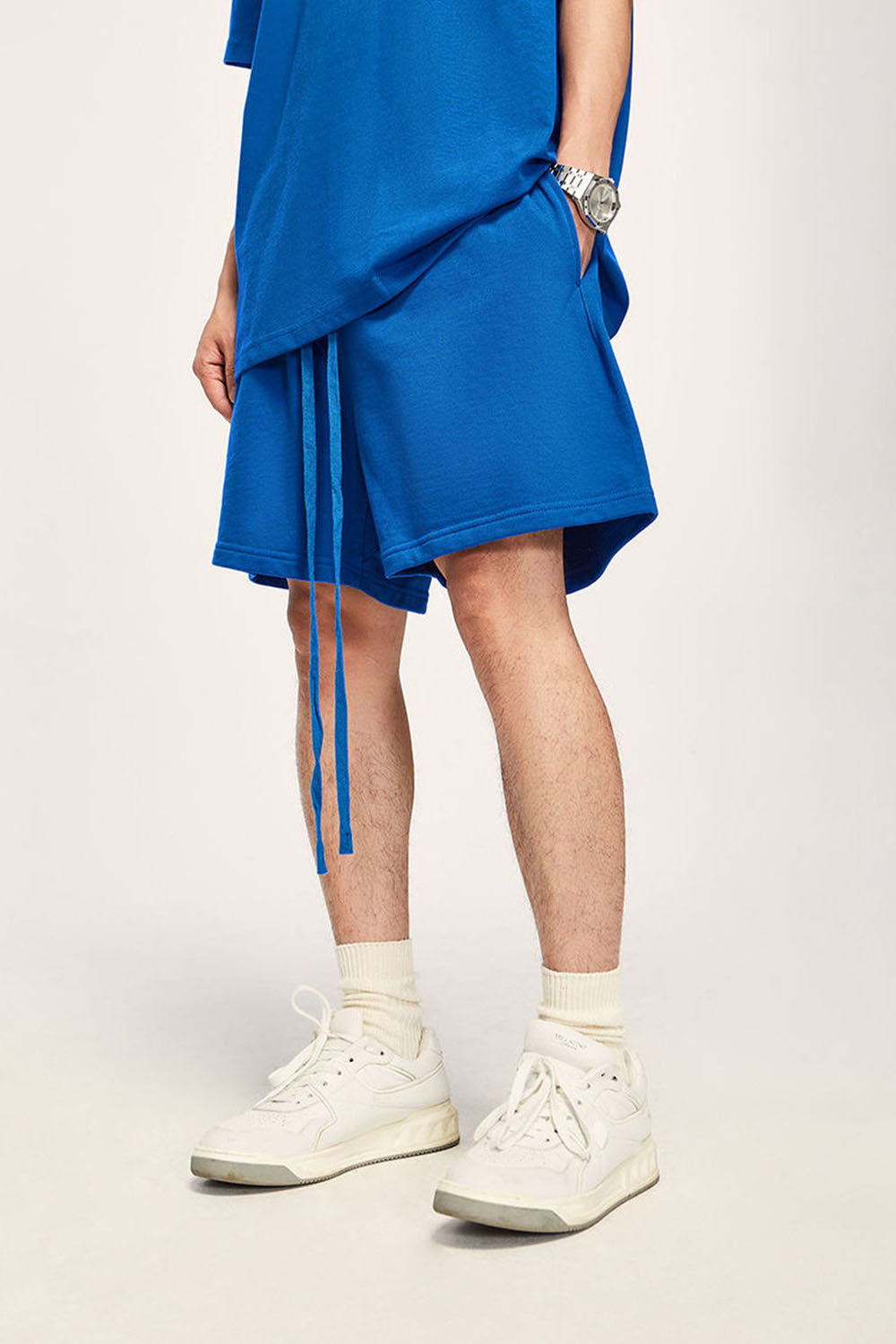 425g Heavyweight Basic Shorts with Loose Street Five-Point Cut
