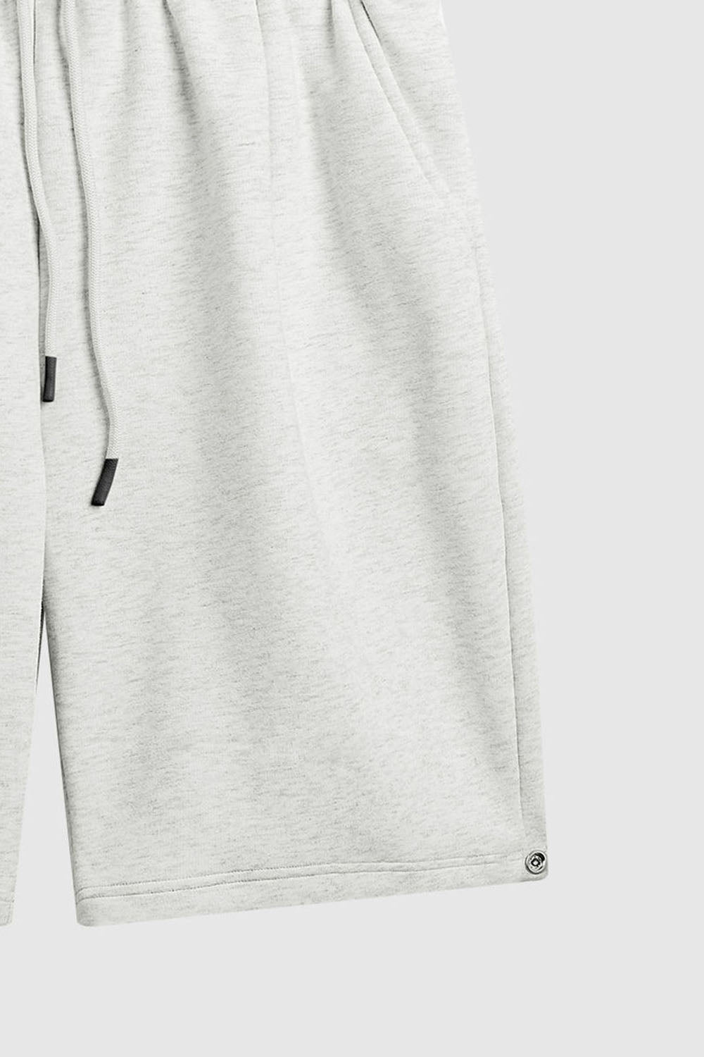 Men's Brushed Fleece A-line Mid-Length Loose Casual Shorts