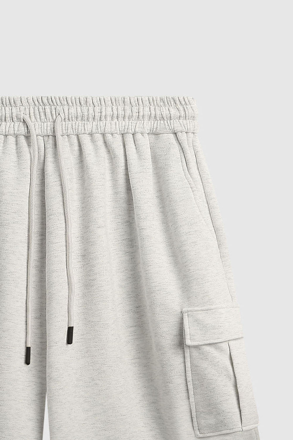 Men's Brushed Fleece Hip-Hop Shorts with Multiple Pockets