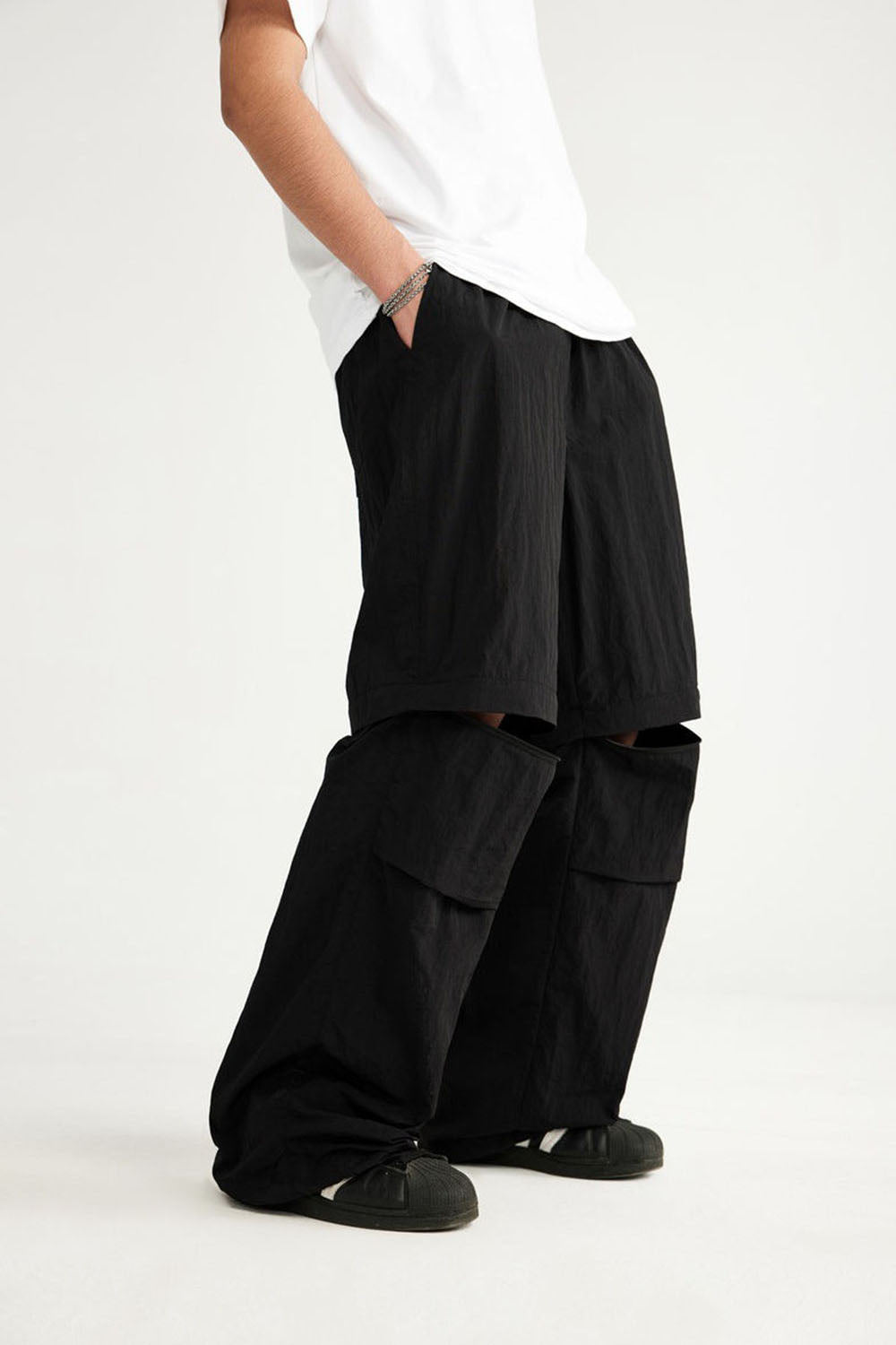 Convertible Wide-Leg Pants: Versatile, Waterproof Casual Wear